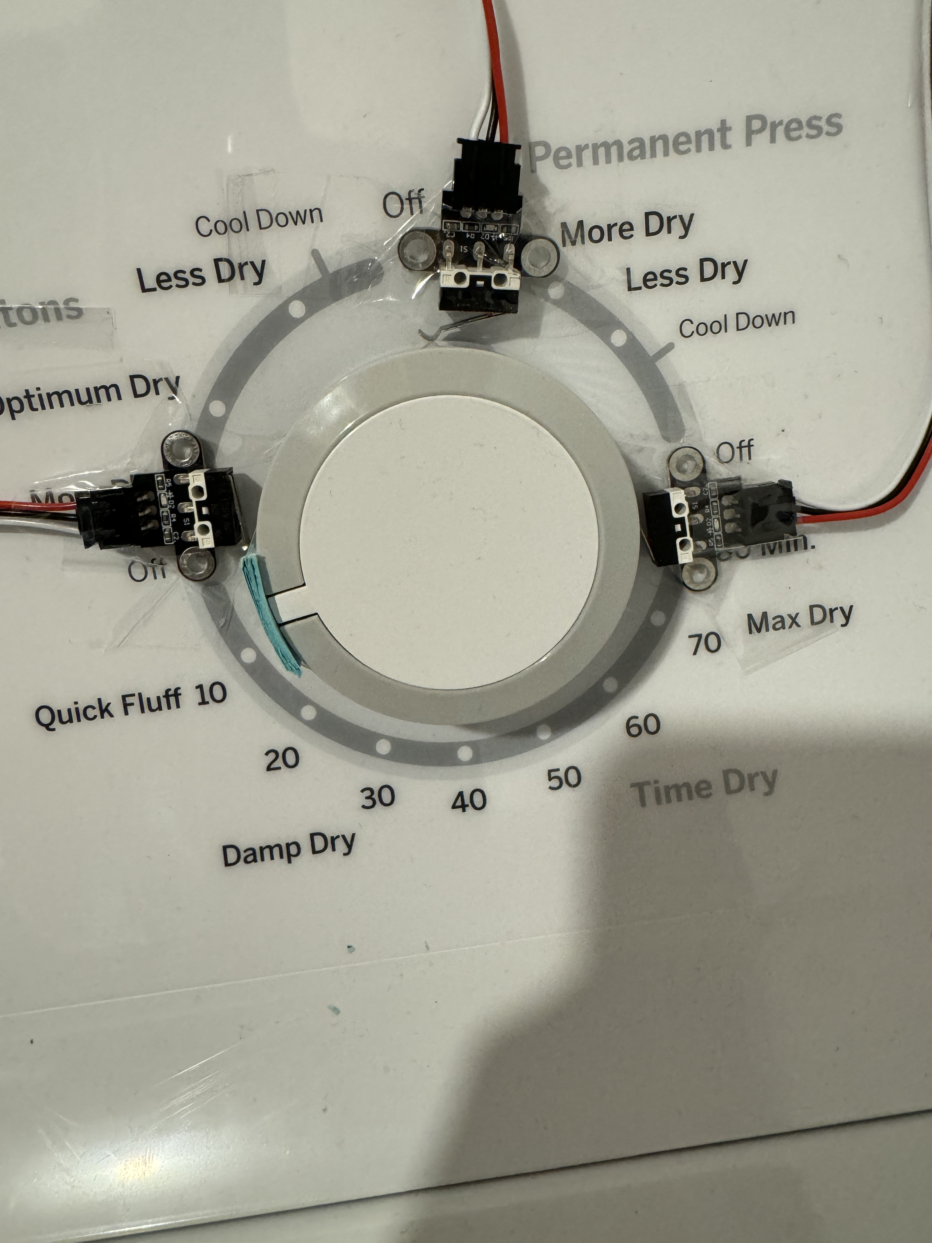 Dryer Dial with Limit Switches